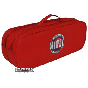 Сумка-органайзер в багажник Фиат красная размер 50 х 18 х 18 см (03-026-2Д)