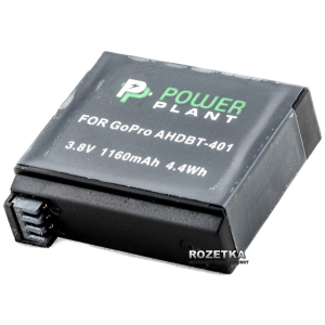 Аккумулятор PowerPlant для GoPro AHDBT-401 (DV00DV1401) лучшая модель в Виннице