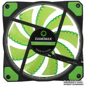 Кулер GameMax GaleForce 32xLED 120 мм Green (GMX-GF12G) надійний