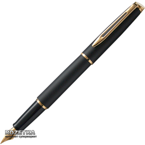 купити Ручка перова Waterman Hemisphere Matte Black FP Синя Чорний корпус (12 003)