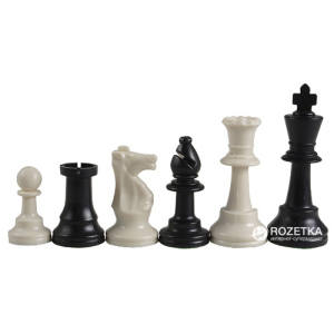 Шахові фігури Schach Queen Стаунтон Пластик Е21 без обтяжувача (20000000012827) в Вінниці