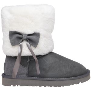 Угги UGG Classic Short Fur Bow 117013 41 Grey ТОП в Виннице