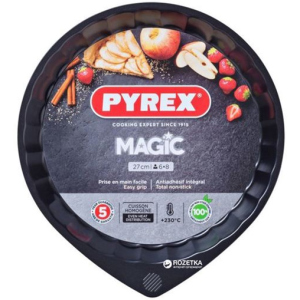 Форма круглая для выпечки пироговPyrex Magic27 см Круглая Черная (MG27BN6) в Виннице