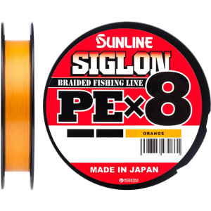 купити Шнур Sunline Siglon PE х8 150 м # 0.8/0.153 мм 6 кг Помаранчевий (16580988)
