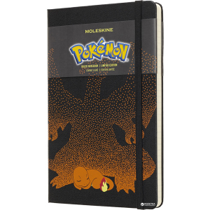 Записная книга Moleskine Pokemon 13 х 21 см 240 страниц в линейку Чармандер (8058341716847) в Виннице