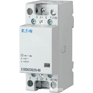 Контактор Eaton Z-SCH230/25-40 4Р 25А 4 Н/Р 400В (248847) рейтинг