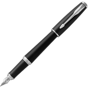 Ручка перьевая Parker Urban 17 Muted Black CT FP F Черная Черно-серебристый корпус (30 111) ТОП в Виннице