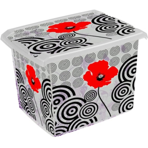 Ящик для зберігання Keeeper PoppyStile 29 x 27 x 39 см 20 л з кришкою Прозорий (2819kee) в Вінниці