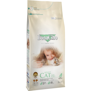 Сухий корм для кішок BonaCibo Adult Cat Lamb&Rice з м'ясом ягняти і рисом 5 кг (BC405666) краща модель в Вінниці