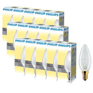 Лампа накаливания Philips 40W E14 230V B35 FR 1CT/10X10F (926000006933R) 15 шт лучшая модель в Виннице