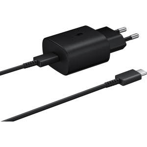 Зарядний пристрій Samsung 25W PD Wall Charger Type-C Cable Black (EP-TA800XBEGRU) ТОП в Вінниці