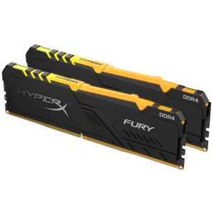 Оперативна пам'ять HyperX DDR4-3000 16384MB PC4-24000 (Kit of 2x8192) Fury RGB Black (HX430C15FB3AK2/16) краща модель в Вінниці