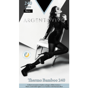 Колготки Argentovivo Thermo Bamboo 240 Den 2 р. Nero (8051403076132) в Вінниці